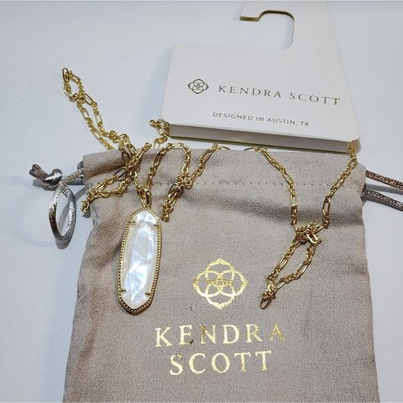 Kendra Scott White and Gold‎ Necklace New! - Picture 2 of 6